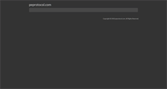Desktop Screenshot of peprotocol.com