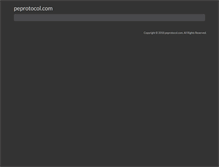 Tablet Screenshot of peprotocol.com